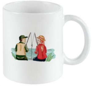 Mug pêche en couple