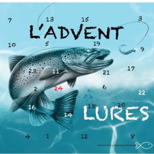 Calendrier de l'Avent pêche truite et petits carnassiers - L'ADVENT'LURES 2025
